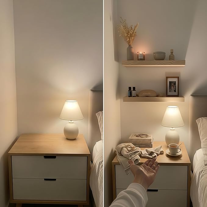 BAOBAB WORKSHOP Wood Floating Shelves for Bathroom Wall - Rustic Shelf 24 inch - Floating Wooden Shelves for Bedroom Kitchen Living Room - Natural Wood Shelves, 24W x 6.7D, Set of 2