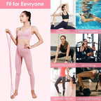 2 Pack Figure 8 Resistance Bands with Handles, Silicone Exercise Bands for Arm, Back, Chest, Shoulder, 15 & 25LB Set