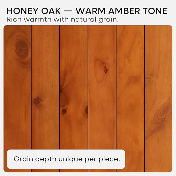 Homeforia 12 inch Oak Floating Shelf, High End Solid Real Wood 12inch Small Floating Shelves for Wall Mounted, Honey Oak Wooden 12in Floating Shelves, Heavy Duty Bracket, 12 X 6.5 X 1.75 in, Set of 4