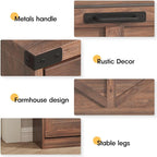 Shoe Cabinet with 3 Flip Drawers & 2 Drawers,Freestanding Shoe Storage Cabinet for Entryway,Farmhouse Narrow Slim Organizer Rack for Foyer,Hallway,Dark Walnut