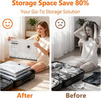 15 Pack Travel Vacuum Storage Bags with USB Electric Pump, Vacuum Seal Bags for Clothing - Space Saver for Clothes, Compression Travel Packing Bags for Luggage and Suitcase.