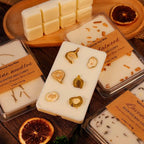 SCENTORINI Wax Melts, Premium Wax with Essential Oil, Summer Scents, Scented Wax Melts, Natural Dried Flower, Pine Needles, Sandalwood, Mediterranean Fig, 2.5 oz X 3 Pack
