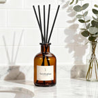 Reed Diffuser Set, 8.12 fl.oz Eucalyptus Scented Diffuser with Sticks, Up to 120 Days, Home Fragrance Reed Diffuser for Bathroom Shelf Decor & Room Freshener