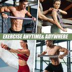 WHATAFIT Resistance Bands,Pull Up Assist Bands Set with Handles, Exercise & Workout Bands with Door Anchor for Men & Women – Home Fitness Equipment for Strength Training, Stretching