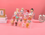 AISIDERK 12" Acrylic Riser Display Stands - 4 Tier Clear Acrylic Display Shelf, Double Sided Usable, Makeup Organizer Perfume Organizer, Acrylic Shelves for Funko Pop Figures , Cupcake, Candy Food