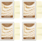 SCENTORINI Wax Melts, Cashmere Scent Wax Cubes 4 Pack, Summer Scent Soy Wax for Wax Warmer, Candle Making, Christmas Decoration and Home Fragrance