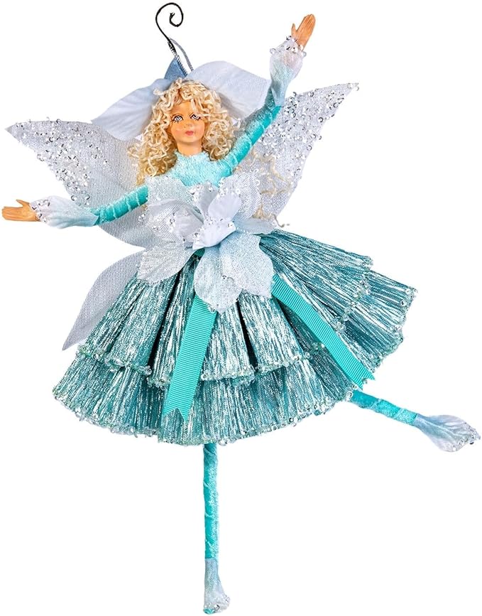 STP GOODS Christmas Decor Collectible Doll 12" Figurine for Home Decor & Holiday Posable Fairy Doll Indoor Christmas Fairy Christmas Seasonal Decoration Collectible Christmas Doll (Fairy in Red)