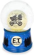 E.T. The Extra-Terrestrial Bike Moon 6-Inch Snow Globe with Swirling Glitter Display Piece