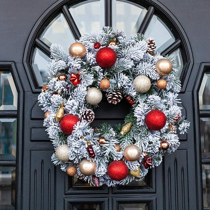 Magnetic Wreath Hanger,Heavy Duty Magnet Hook Holds up to 11lbs for Metal Doors/Surfaces for Metal Front Door and Christmas Decorations