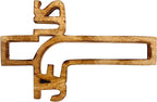 S.B.ARTS Wooden Wall Cross Handmade Wall Crucifix with Hand Carvings Cross for Baptism Gifts - Christians Spiritual Hanging Ornament for Wall Decor and Church (12 Inches)