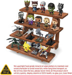 Manspdier Wooden Display Stand Wood Cupcake Stands Tool Free, Rustic Risers for Display Ideal Craft Funko Pop Shelves Table Display Stand for Vendors Wood Riser