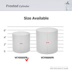 WGV Cylinder Vase Bulk, Diameter 5", Height 5", Frosted Glass Floral Planter Container, Floating Candle Holder for Wedding Party Event Home Office Decor, 12 Pieces