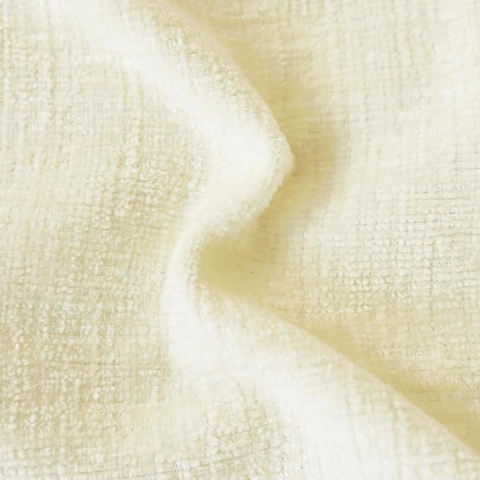 CaliTime Throw Pillow Covers Decorative 18 X 18 Inches Pack of 2 Cozy Chenille Cushion Cases for Couch Sofa Bed Living Room Home Beige