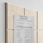 TSJOFFICE Large Cork Board for Wall - 48" x 36" Bulletin Board with 50 Pushpins for Office Decor, Pin Board 12 Pack Felt Wall Tiles with Safe Removable Adhesive Tabs, Corkboard for Home - Oatmeal
