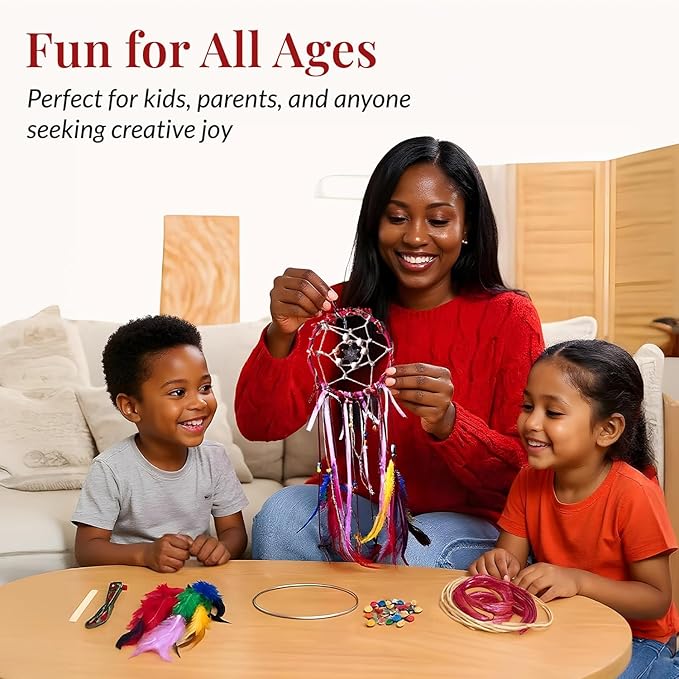 DIY Dream Catcher Kit (2 Pack): Make Your Dreamcatcher for Kids & Adults, Unleash Your Creativity, Create Two Unique Talismans, Make Your Very own Dream Catcher