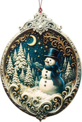 Snowman Christmas Ornaments 2026, Cute Snowman Ornament, Vintage Winter Wonderland Decor, Unique Xmas Ornaments Gift for Boss, Coworker, Family, Friends, Festive Home Christmas Decorations