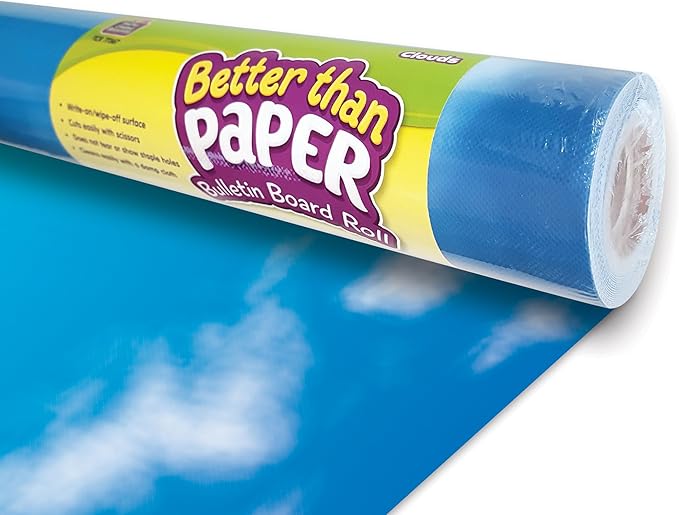 Teacher Created Resources Clouds Better Than Paper Bulletin Board Roll (77367)