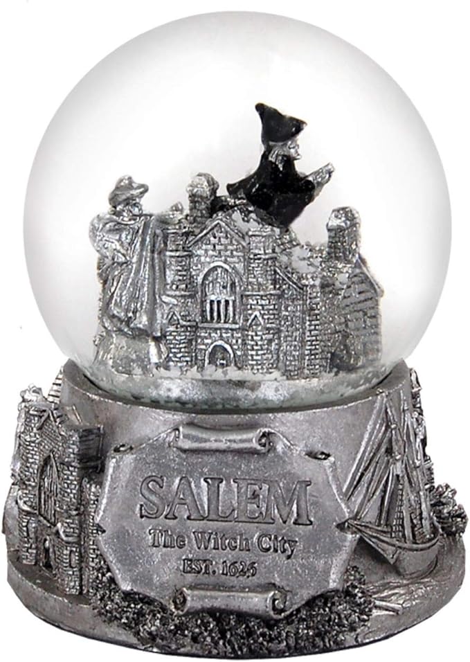 Salem Massachusetts Witch 65 mm Snow Globe