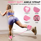 HPYGN Ankle Resistance Bands, Ankle Bands for Working Out with Cuffs, Resistance Bands for Leg Butt Training Workout Equipment for Kickbacks Hip Gluteus Training, Ankle Strap with Exercise Bands