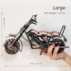Motorcycle Gifts for Men & Women Bikers, 11.8" Handmade Metal Motorcycle Model, Vintage Motorcycle Decor for Man Cave, Garage, Home & Office