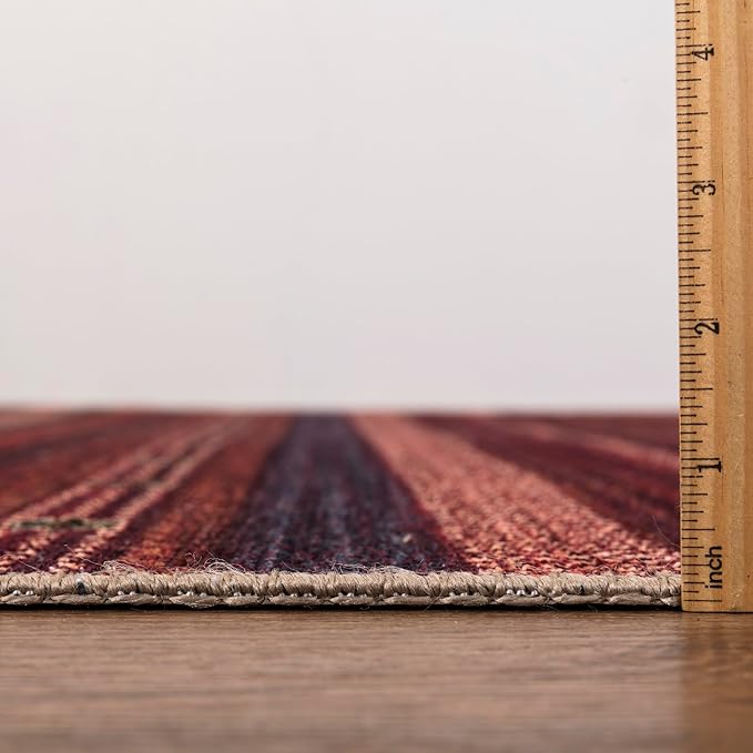 Keen Home Design 2x10 Rug - Machine Washable Runner with Non-Slip Backing, Ideal for Hallway, Entryway, Kitchen, Laundry Room - Vintage, Easy Clean, Durable, Low Pile Rug - (2'6" x 10')
