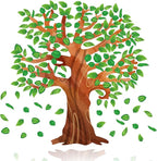 Fancy Land Classroom Tree Bulletin Board Set Tropical Leaves Summer Tree Decoration Cutouts for Classroom Wall Decor School Supplies