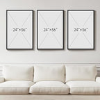 Large 3D Textured Framed Neutral Abstract Wall Art for Living Room, 3 Piece Modern Artwork for Walls, Minimalist White and Brown Geometric Wall Paintings for Hallway, Stair, Office Wall Decor 24x36 In