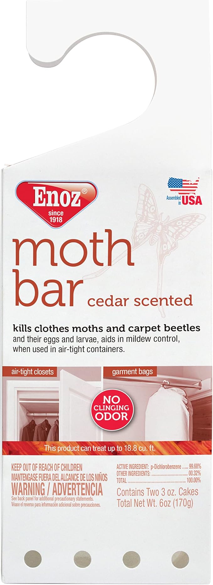 Enoz Moth Bar - Ceder Scented