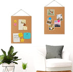 DOLLAR BOSS Magnetic Cork Board, 16" x 12" Small Cork Bulletin Board 0.7" Thick Frameless Corkboards for Walls Pin Notice Board with 8 Magnets 10 Pushpins for Home Office Kitchen School Decor Display