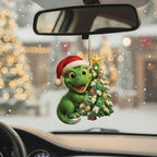 Dinosaur Ornament, Dinosaur Christmas Ornament, Christmas Ornaments Kids, Boy Ornaments for Tree, Dino Ornaments for Xmas, Novelty Santa Claus Gift