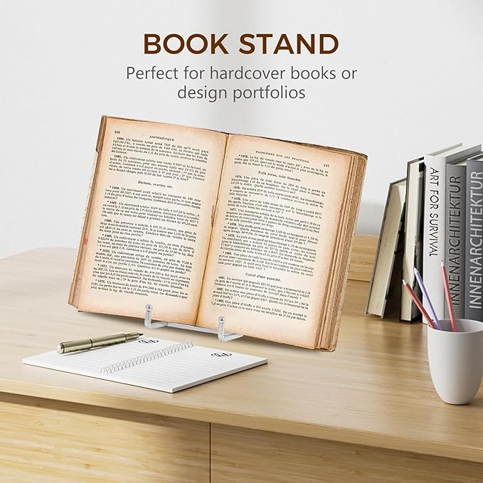 Plate Holder Easel Display Stand - 8 inch Metal Plate Stands for Display - Tabletop Picture Stand - Silver Iron Easels for Display Pictures | Photo Frames | Book | Decorative Plates | Plaque -2 Pack