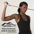 THERABAND Latex Resistance Tubing, Red, Medium Level 2, 100 ft Roll, Professional Grade Resistance Band for Exercise, Upper and Lower Body Workouts, Cut-to-Length, Color-Coded Levels