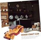 Homoyoyo Wooden Vintage Car Model Ornament Retro Wooden Car Decor for Home Desktop Unique Craftsmanship for Collectors