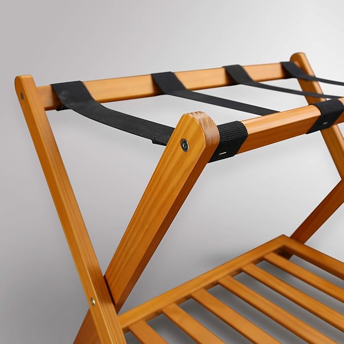 Casual Home Luggage Rack, Honey Oak