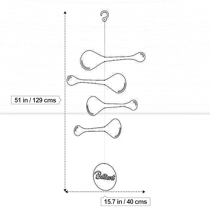 Harmony-Inspired Hanging Mobile - Serene and Balanced Decor for a Calming Space
