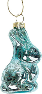 Lillian Vernon Bunny Blown Glass Easter Ornaments - Handcrafted Hanging Tree Decorations, Easter Bunny Holiday & Party Decor, 2.75 in, Assorted, 12-Piece Set