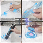 15 Vacuum Seal Bags with Portable VACUUM (as Electric Pump) for Clothing - Space Saver Vacuum Storage Packing Bags Sealed for Clothes in Large, Jumbo etc. Size