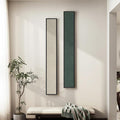 Long Narrow Framed Neutral Abstract Vertical Wall Art Set, 2 Piece Modern Canvas Prints Paintings Artwork for Walls, Beige Green Minimalist Pictures for Hallway Entryway Living Room Bedroom Wall Decor
