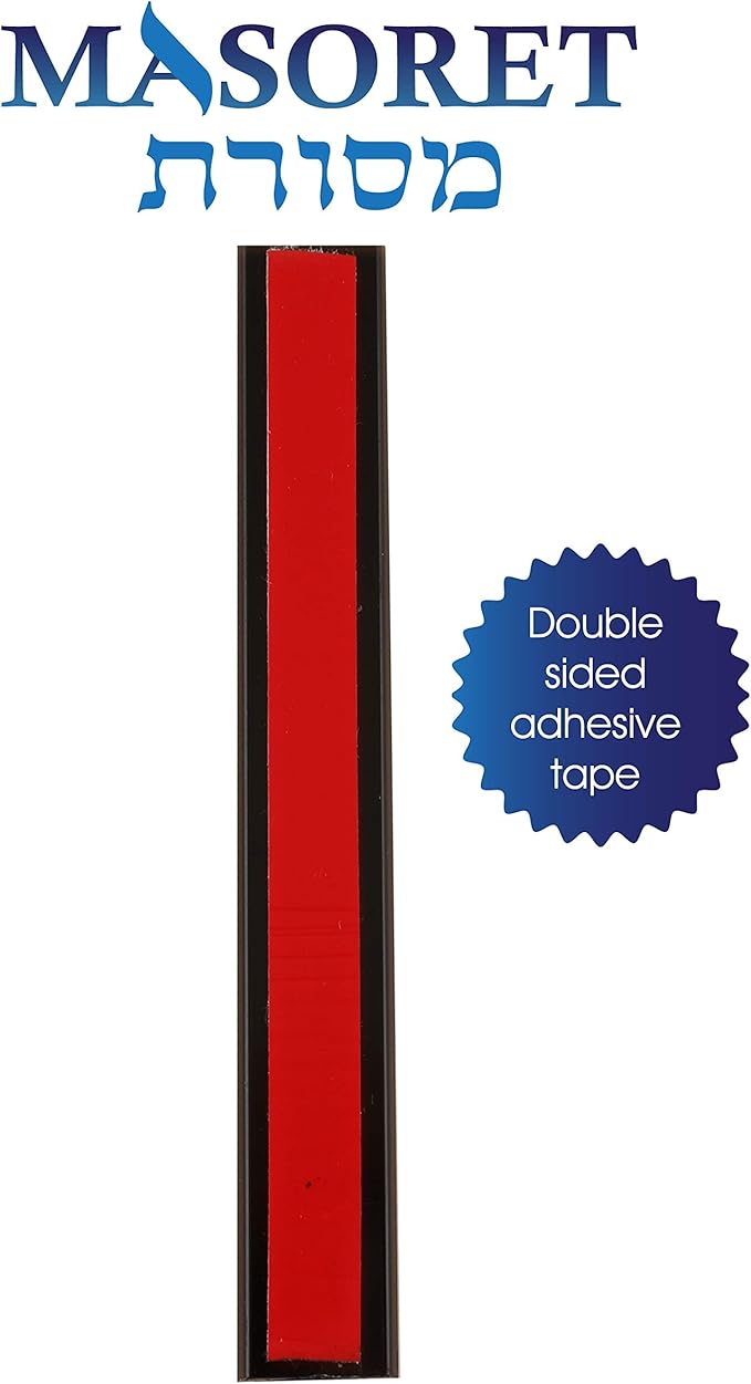 3-Piece Aluminum Door Mezuzah Cases: Special Profile, No Holes, 3-Inch 7cm Hebrew Parchment Scroll Holder Boxes