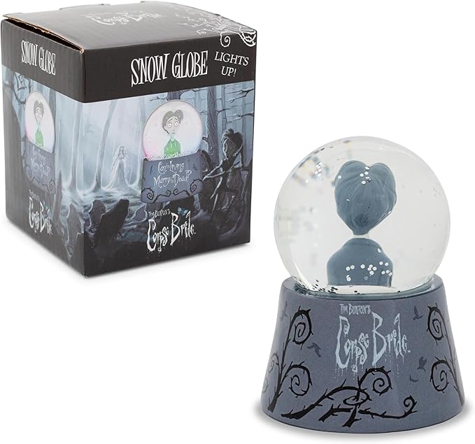 Tim Burton's Corpse Bride Victor Can The Living Marry The Dead? Light-Up Mini Snow Globe for Adults | 3 Inches Tall