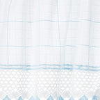 Sweet Home Collection 5 Pc Kitchen Curtain Set-Valance Swag Choice of 24" or 36" Tier Pair, Adirondack White/Blue