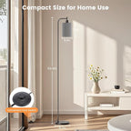 SIBRILLE Floor Lamp with Linen Shade, Dimmable Tall Standing Lamp with Remote Control & 3 Color Temperatures, Modern Floor Lamps for Living Room Bedroom Office Corner, 9W LED Bulb Included