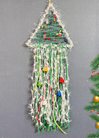 Christmas Tree Dream Catcher with Lights Handmade Christmas Dreamcatcher Hanging Decoration Home Wall Decoration Craft Ornament