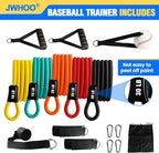 Baseball Resistance Arm Bands - Baseball Bands for Arm Strength, Durable Baseball Bands with Interchangeable Grips, Ideal for Baseball Training, Warm-Ups & Beginner Learning