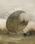 VIYYIEA Vintage Gold Framed Wall Art for Living Room, Sheep Canvas Prints Home Decor, Oil Painting Picture, Bedroom Wall Decor Gifts for Friends or Family -【Valais Blacknose Sheep】-(16L x 12W)