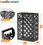 Mango Steam Trellis Umbrella Holder Stand for Home or Office Entryways (Black, Trellis)