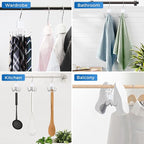 Belt Rack Hanger, Belt Hanger Organizer for Closet 360° Rotatable Max 24 Ties/24 Belts Storage Space Saving Closet Organizers and Storage for Belt, Bra, Tank Top, Tie, Scarf, Purse 2Pcs White