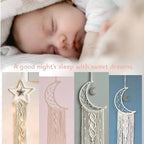 Dream Catchers, Star Moon Dream Catcher with Lights- Macrame Dreamcatcher Bedroom Wall Decor, Girls Room Decor Teenager, Dream Catcher for Girls Boys Adults Mom, Dream Catchers Boho Bedroom Decoration