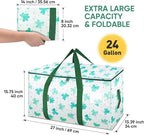 BALEINE 6-Pack Oversized Moving Bags with Reinforced Handles, Heavy-Duty Storage Tote for Clothes, Moving Supplies (Clover, 6-Pack)