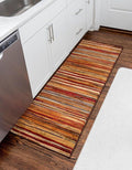 Unique Loom Barista Collection Area Rug - Icatu (2' 2" x 3' 11" Runner, Beige/Brown)
